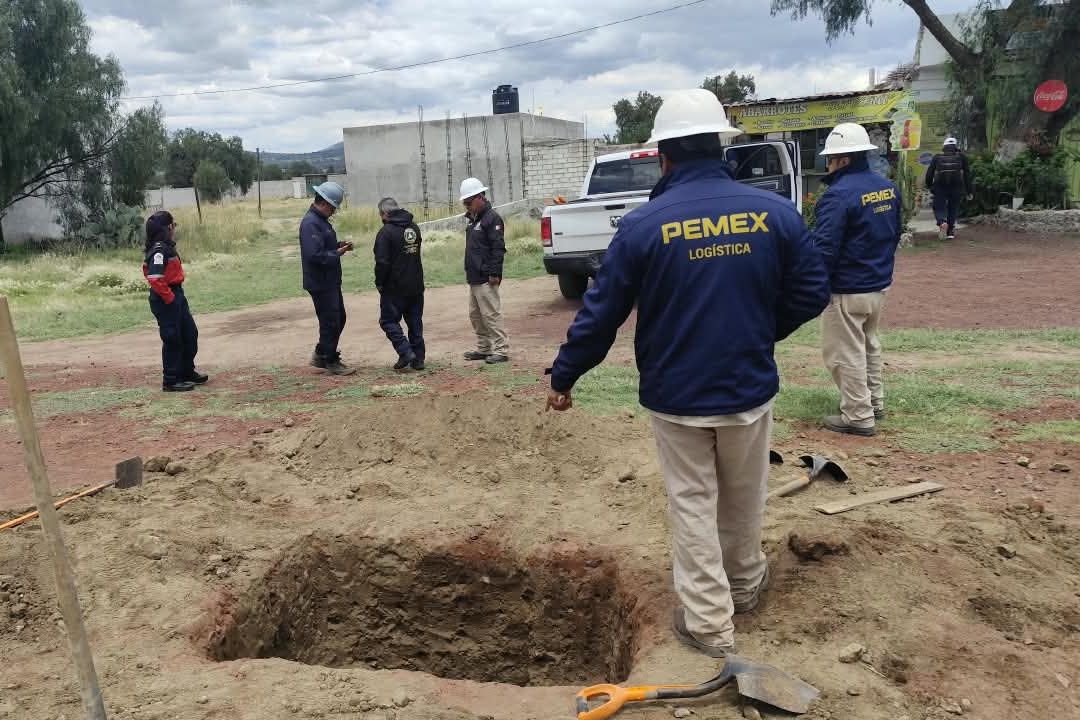 Guardia Nacional Resguarda Toma Clandestina de Combustible Localizada en Otumba